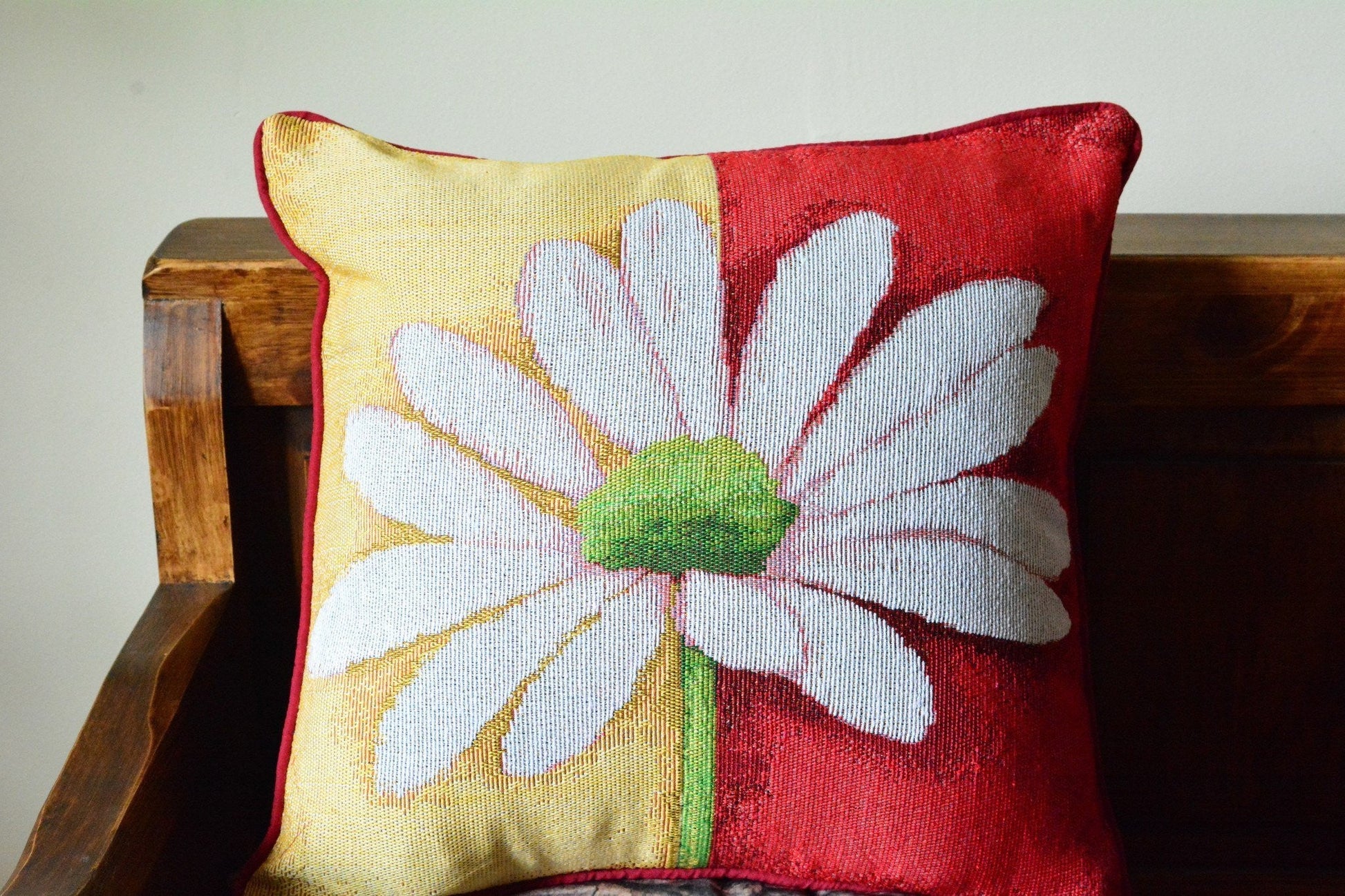 Tache Floral Loves Me Not Daisy Tapestry Throw Pillow Cover (9046) - - Pillow Cover