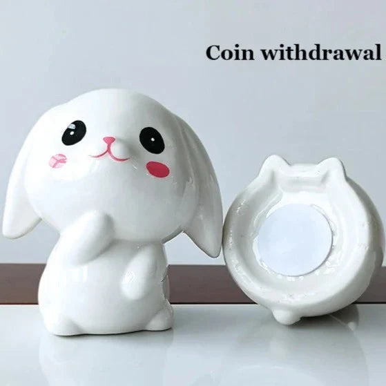 Kawaii Bunny Money Bank - -