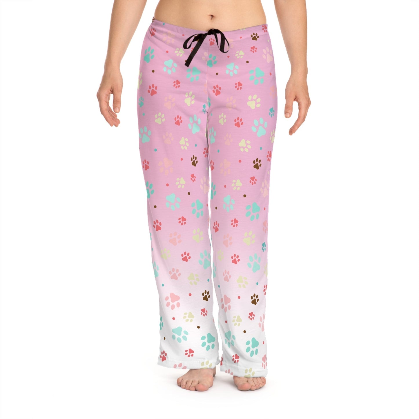 Cute Paw Print Women's Pajama Pants - Cozy & Comfortable - - Clothing, Pajamas