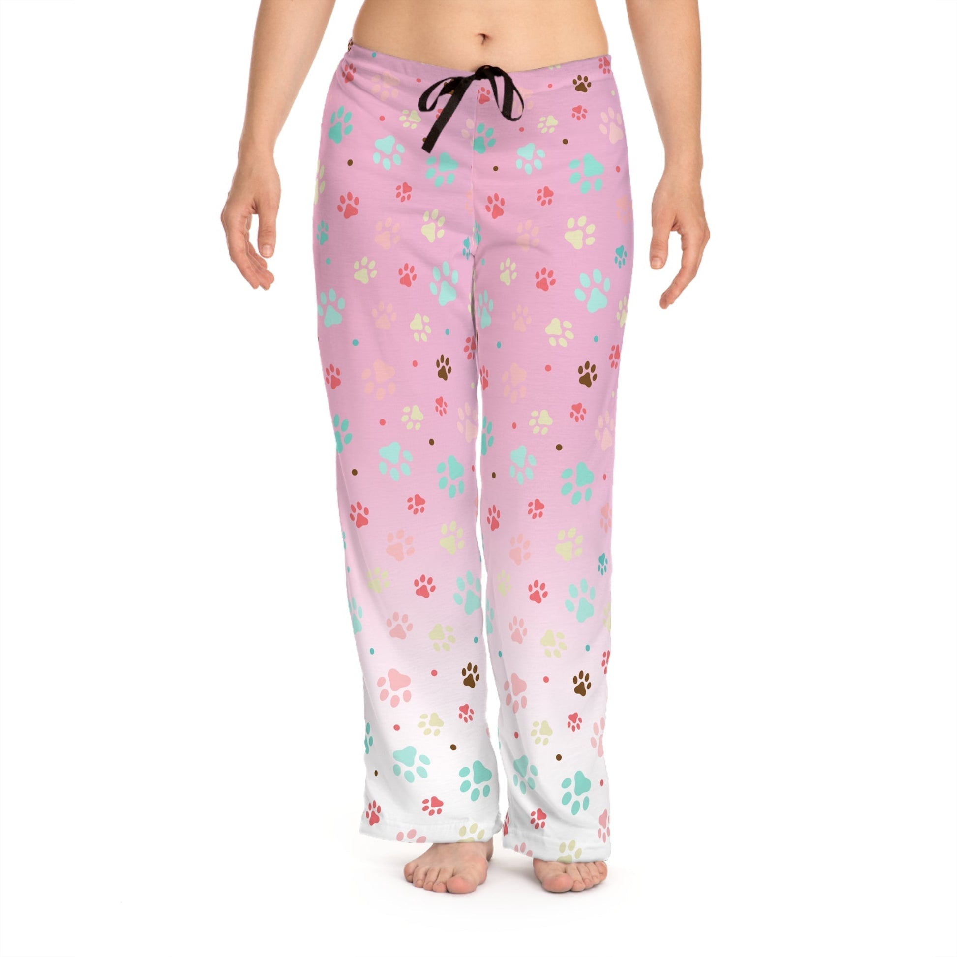 Cute Paw Print Women's Pajama Pants - Cozy & Comfortable - - Clothing, Pajamas