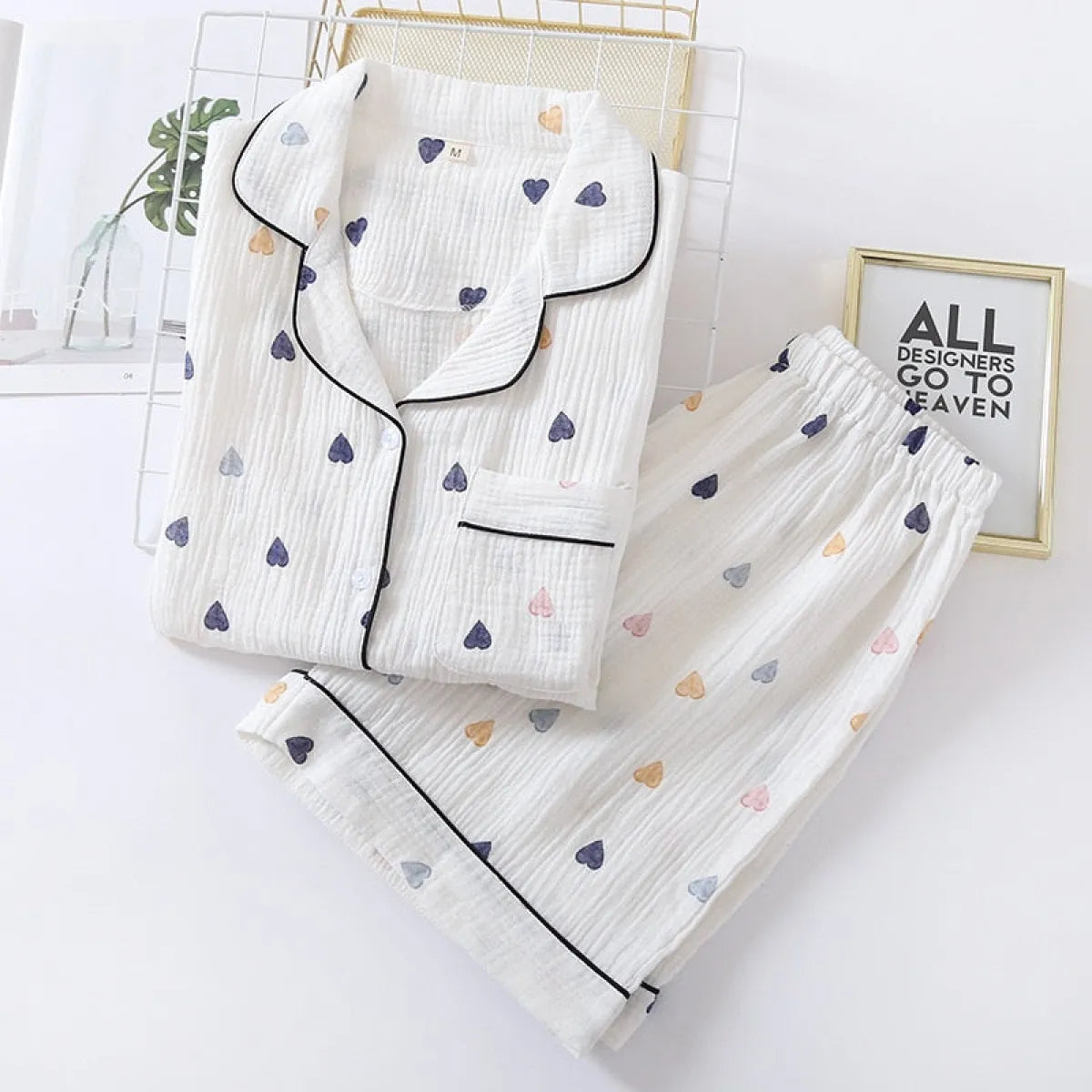 Cute Short Sleeve Home Pajamas - -