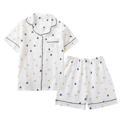 Cute Short Sleeve Home Pajamas - -