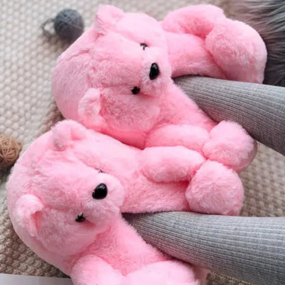 Colorful Teddy Slippers - Kia Day Design