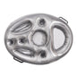 PVC Inflatable Drink Tray for Pool Parties - New 8-hole Silver - pool float