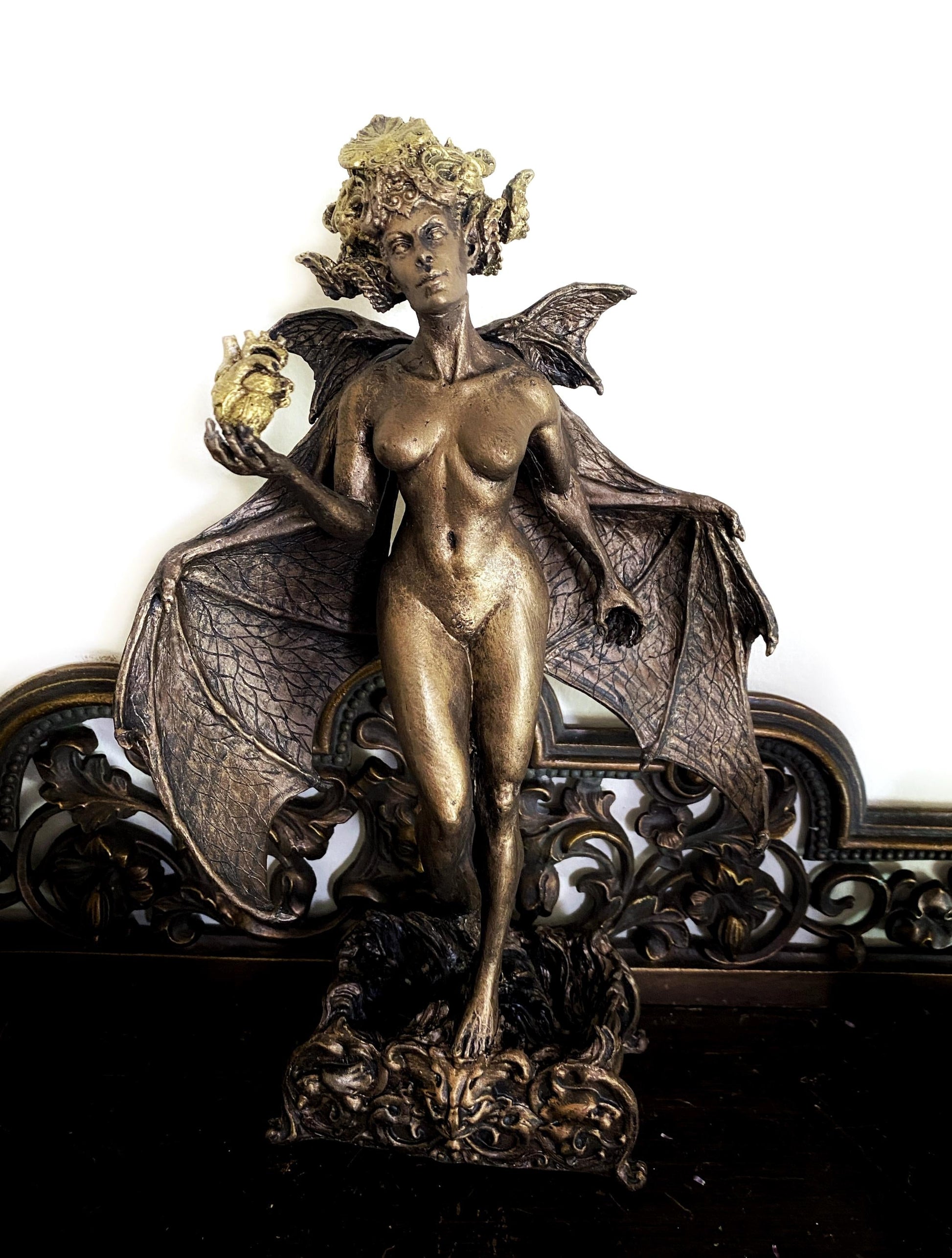 Lilith Statue, Hand Painted Resin Sculpture | Mythic Goddess Figurine |Myths and Legends Character |Altar Statue for Gothic Home Decor - -