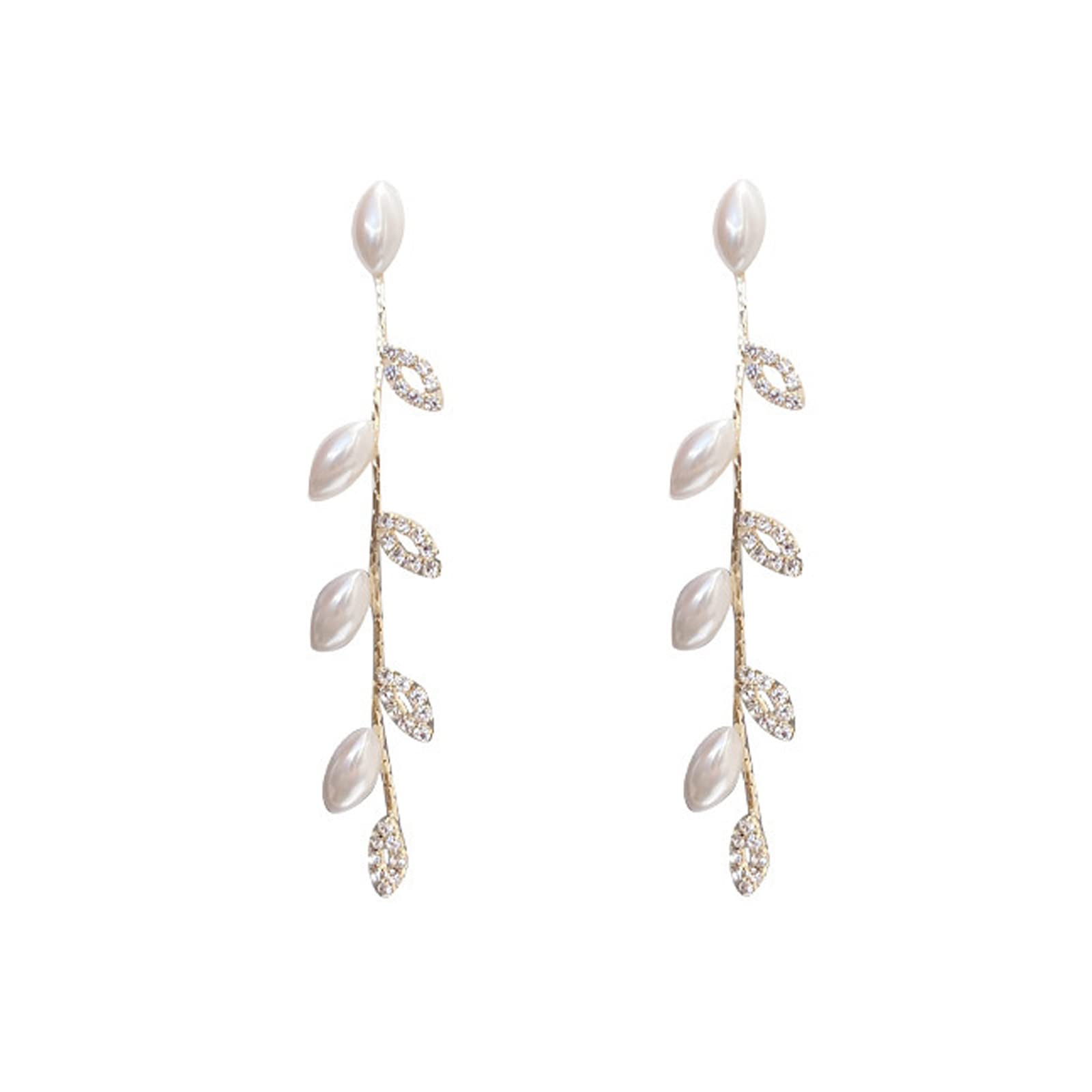 Bridal Crystal Drop Earrings - - earrings