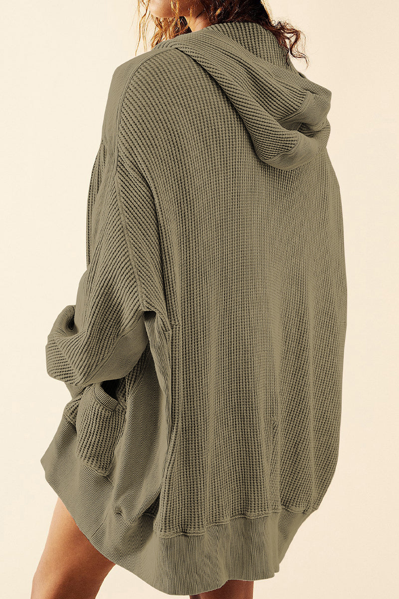Zip-Up Long Sleeve Jacket - -