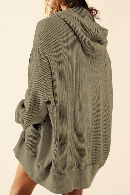 Zip-Up Long Sleeve Jacket - -