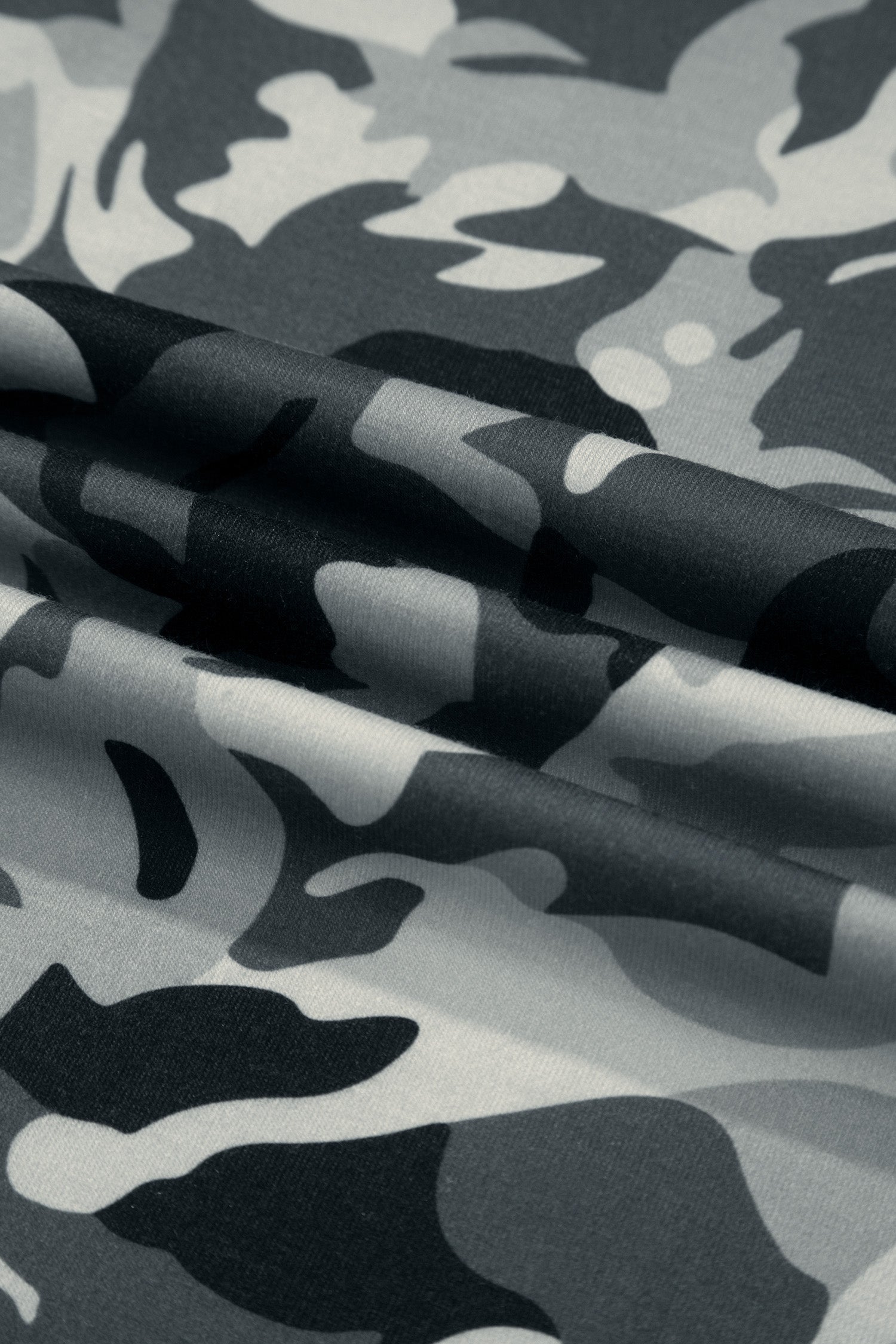 Camo Drawstring High Waist Wide Leg Pants - - Bottoms/Pants & Culotte