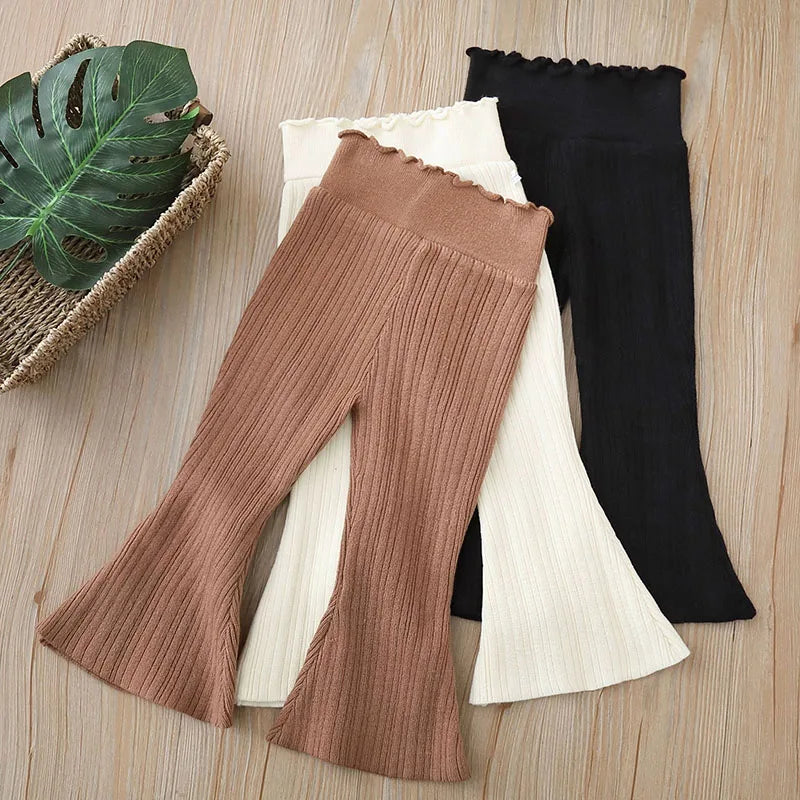 Kids Knitted Wide Leg Pants