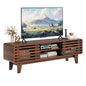 Walnut Retro Media Console for 60 Inch TVs - n a - table