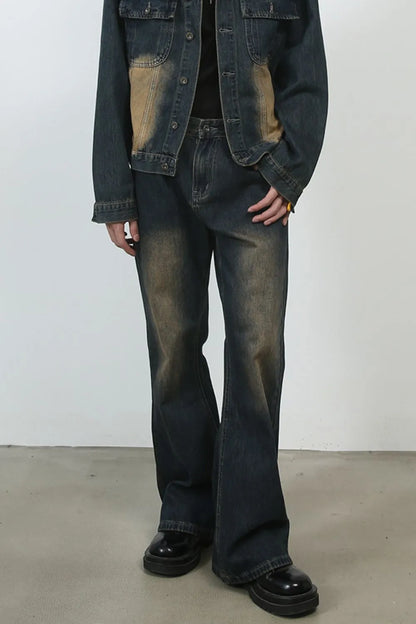 Men's Bootcut Baggy Jeans - -
