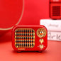 Gift Craft Wooden Portable BT Speaker Vintage Red One size