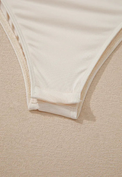 Sequin Surplice Long Sleeve Bodysuit - -
