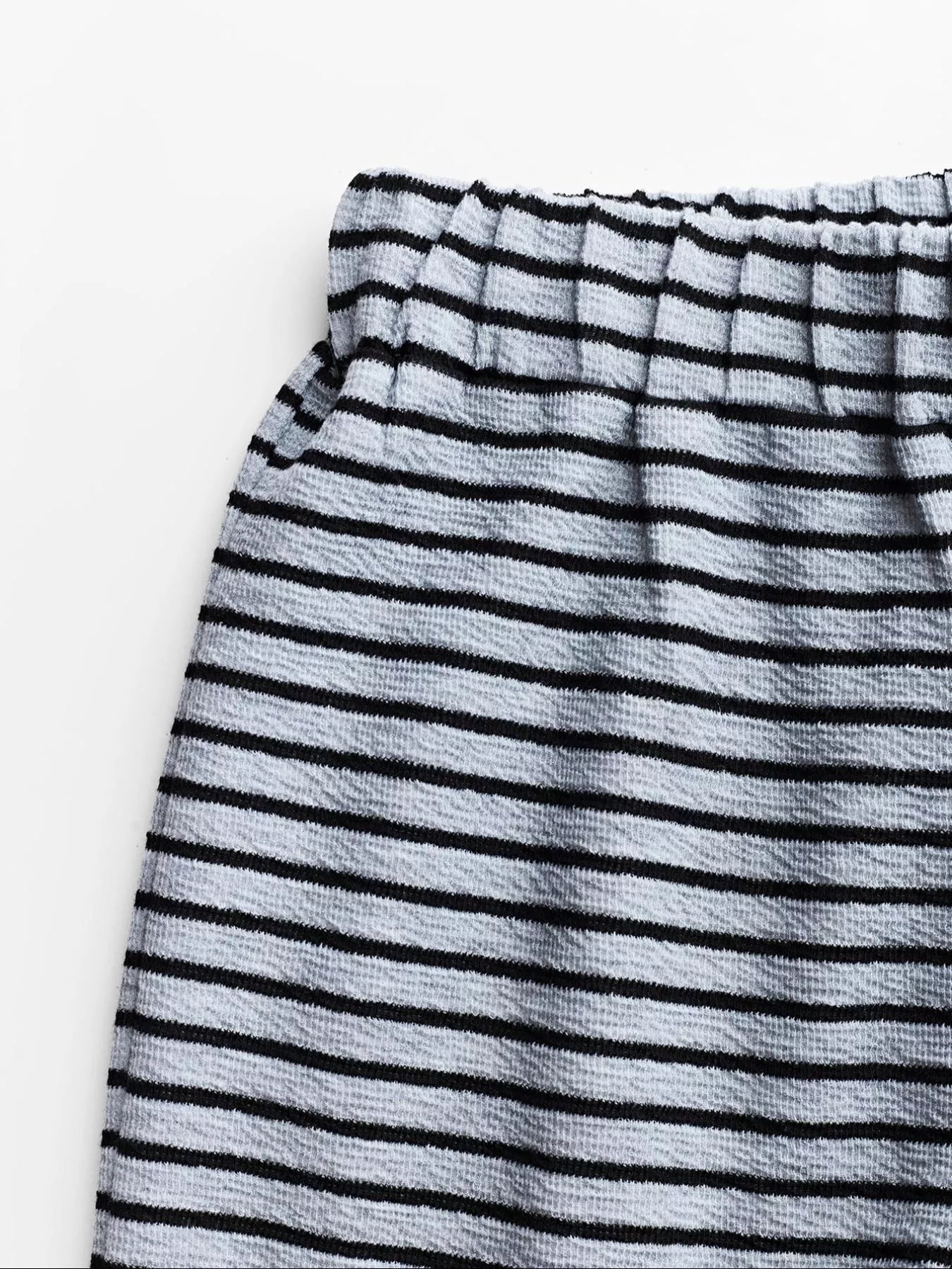 Striped Crop Top and Wide Leg Pants Set- Shopimist- {{Product type}}