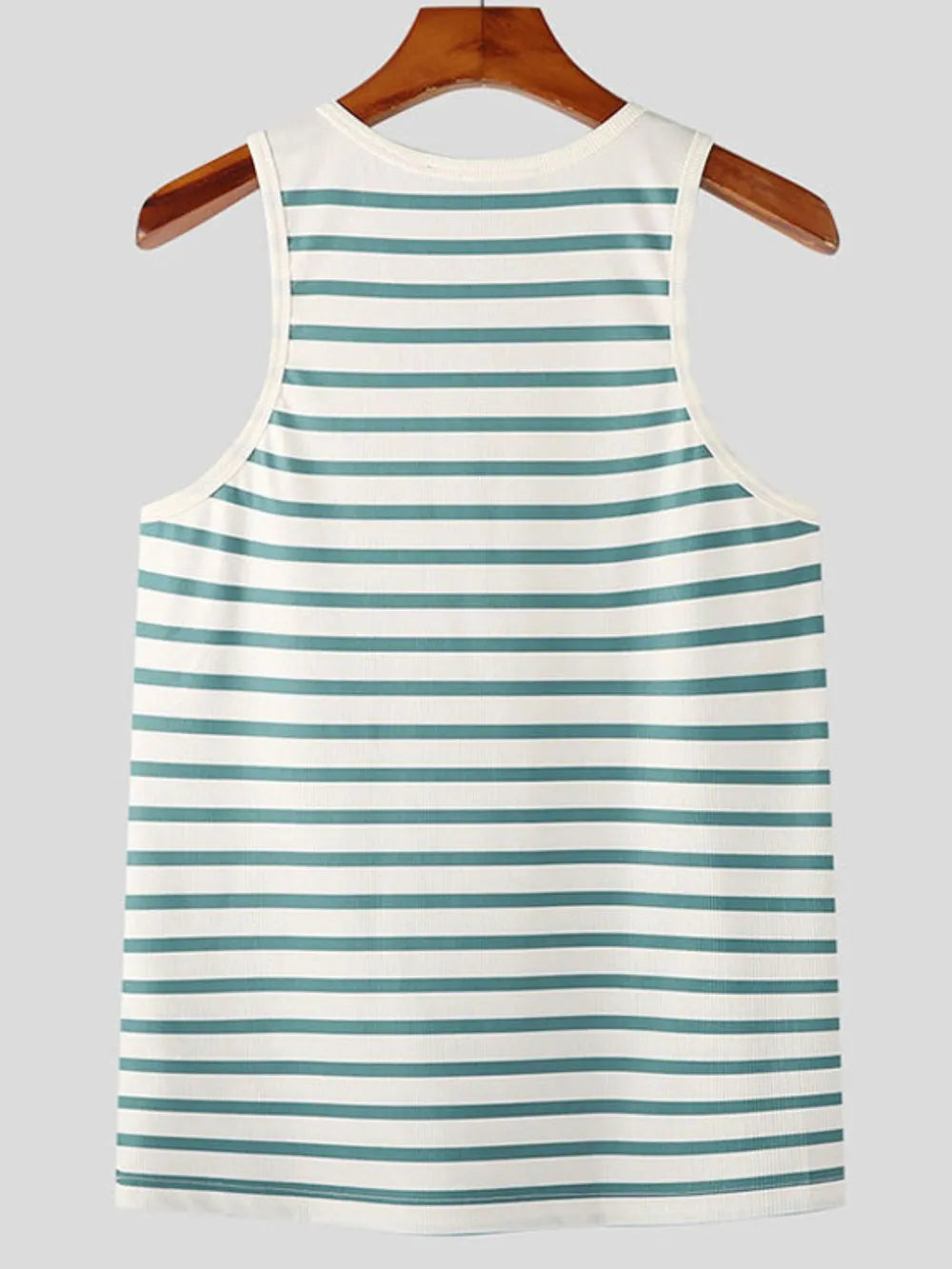 Men's Striped Wide Strap Tank - -