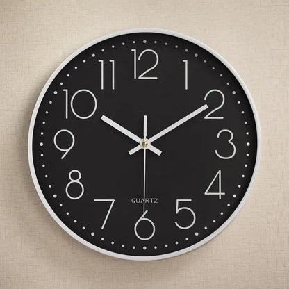 10 Inch Aesthetic Minimalist Large Mechanic Clock Wall black