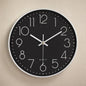 10 Inch Aesthetic Minimalist Large Mechanic Clock Wall black