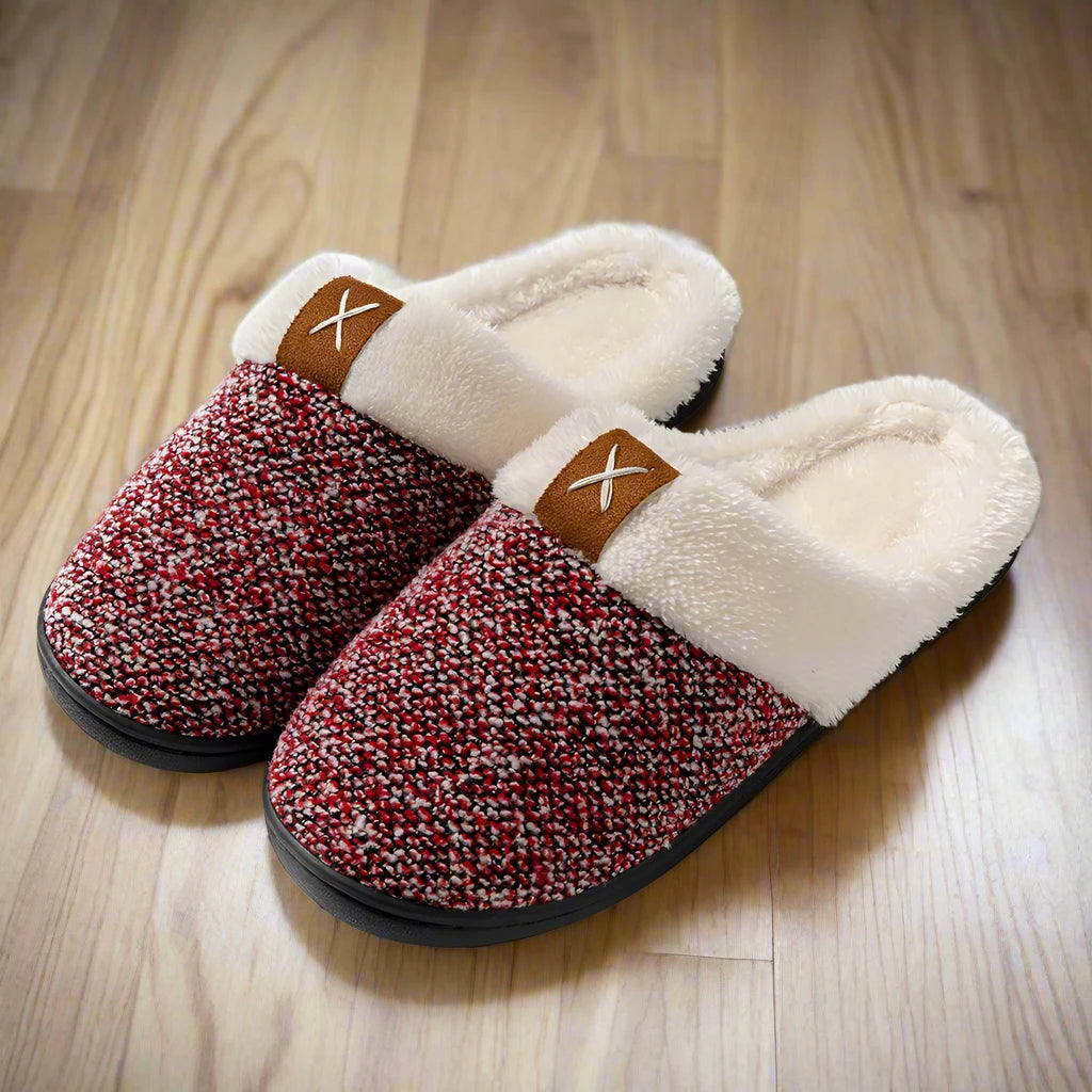 Home Slipper Plush Slides Indoor Slipper With Memory Foam