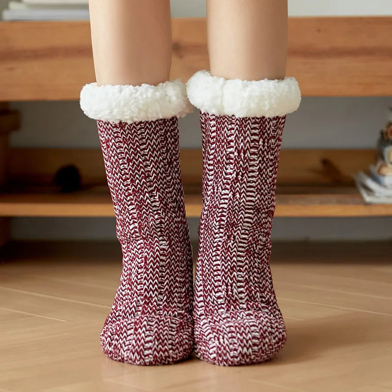 Warm Cozy Fuzzy Fluffy Cozy Socks Non Slip Floor Socks Thick Thermal Socks