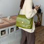 Vintage Chic High-Capacity Briefcase - Green - briefcase
