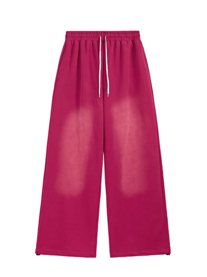 Men's Drawstring Wide Leg Comfort Pants - -