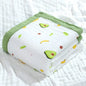 Cotton 6-Layer Unicorn Baby Swaddle Blanket - avocado 6 layers110X110cm - blanket