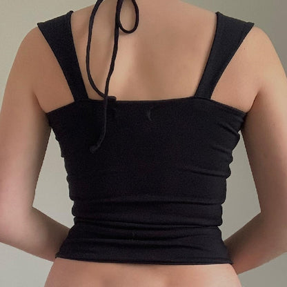 Chic Summer Halter Pullover with Square Neckline - - Women's Fashion - Women's Clothing - Tops & Tees - Tank Tops