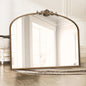 Arched Gold Wall Mirror 40x30 Inches Vintage Ornate - Matt Gold 30"L X 40"W -