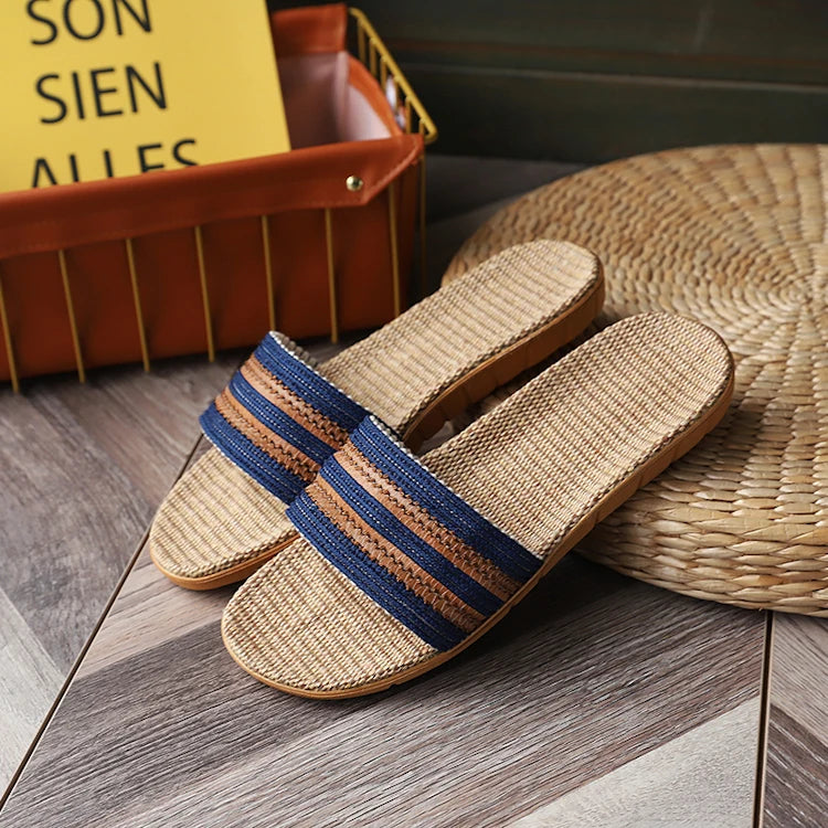 Fashion Indoor Flip Flops Ladies Shoes Womens Sandals Slippers Linen