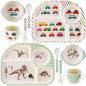 Bamboo Tots 10-Piece Dinosaur & Car Meal Set - n a - dinner set