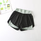 Quick-Drying High-Waist Sports Shorts - Dark Green XL - shorts