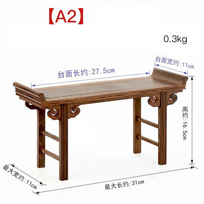 Chinese Redwood Low Tea Table and Display Stand - A2 -