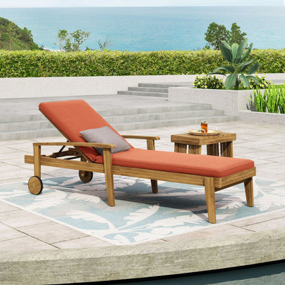 Jason - Chaise Lounge Adjustable Acacia Wood Outdoor Furniture- Unique Piece Furniture- {{Product type}}