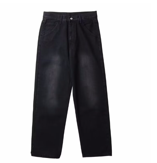 Retro Washed-Out Jeans - - jeans