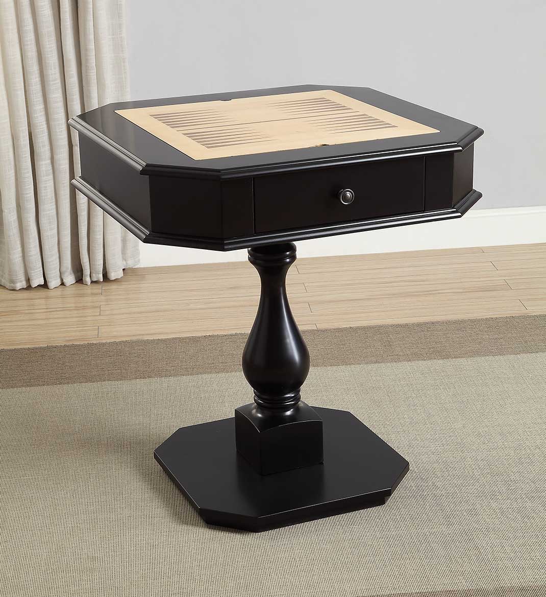 Bishop - Reversible Chess Checker Game Table With Game Tray (Chess Figures Not Included) - - Gaming Tables