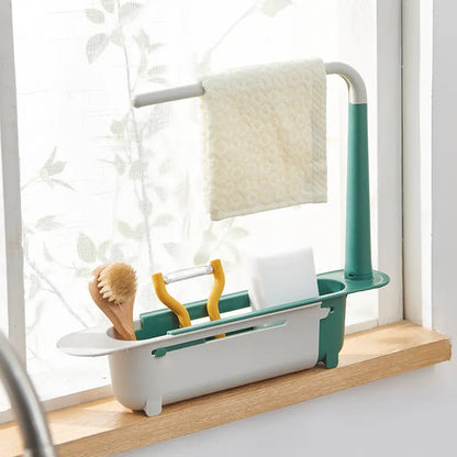 Telescopic Sink Organizer Rack Basket Kia Day Design