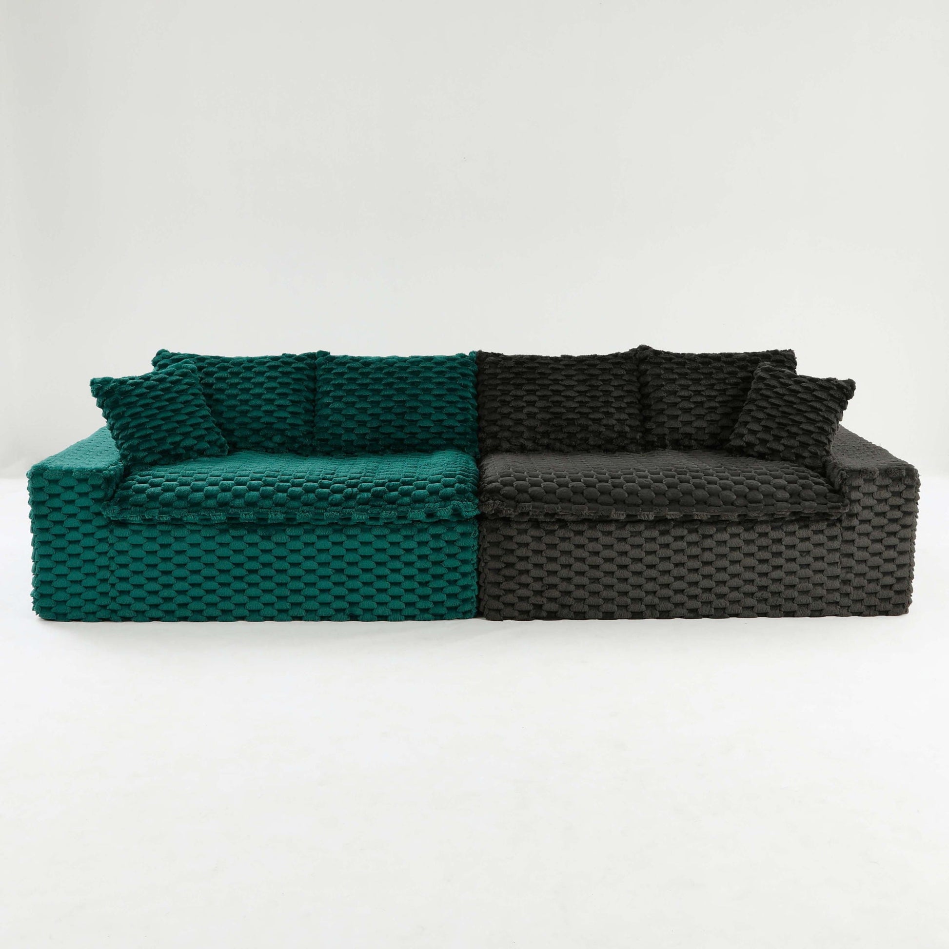 Multifunctional Sofa Living Room Furniture - Dark Green - Stationary Sofas