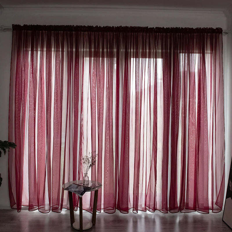 Solid Color Gauze Curtains - Kia Day Design