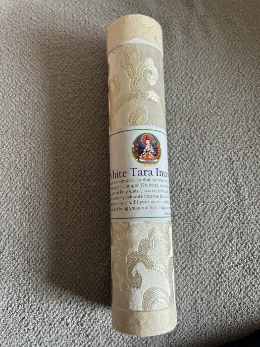 Authentic Nepal Handmade Herbal Incense Sticks (Tibetan Style) - White Tara (Longevity) - Altar and Meditation Tools