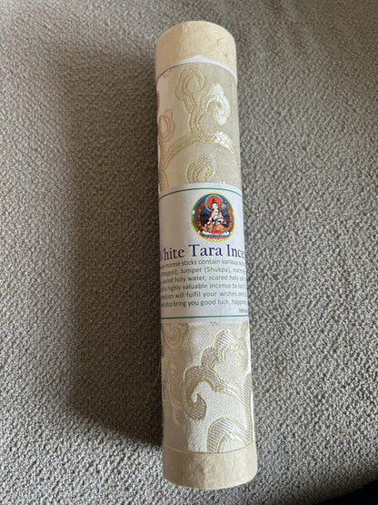 Authentic Nepal Handmade Herbal Incense Sticks (Tibetan Style) - White Tara (Longevity) - Altar and Meditation Tools