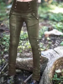 Stretch Pocket Pencil Pants - Khaki XXL - Women's Fashion - Women's Clothing - Bottoms - Jeans