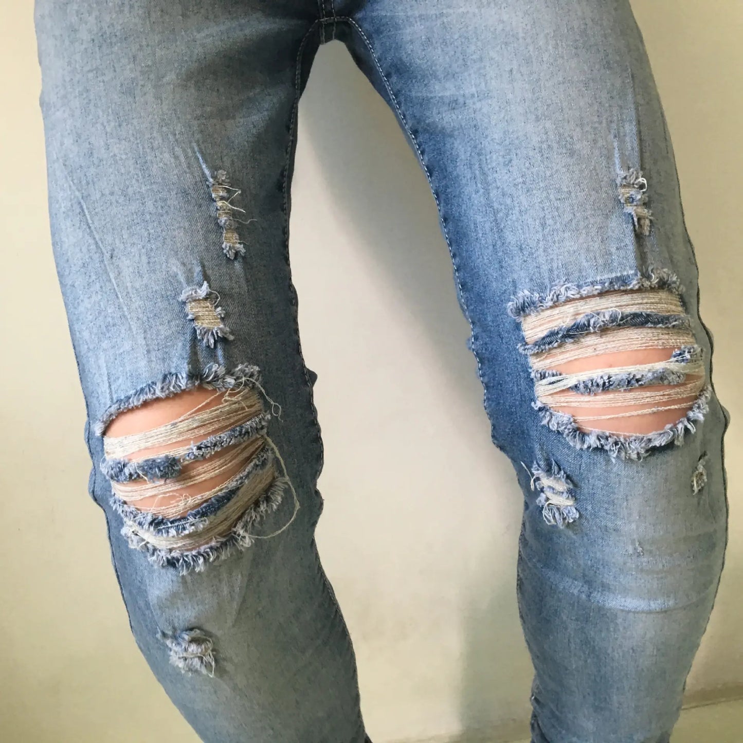 Street Men's Knee-Skinny Jeans