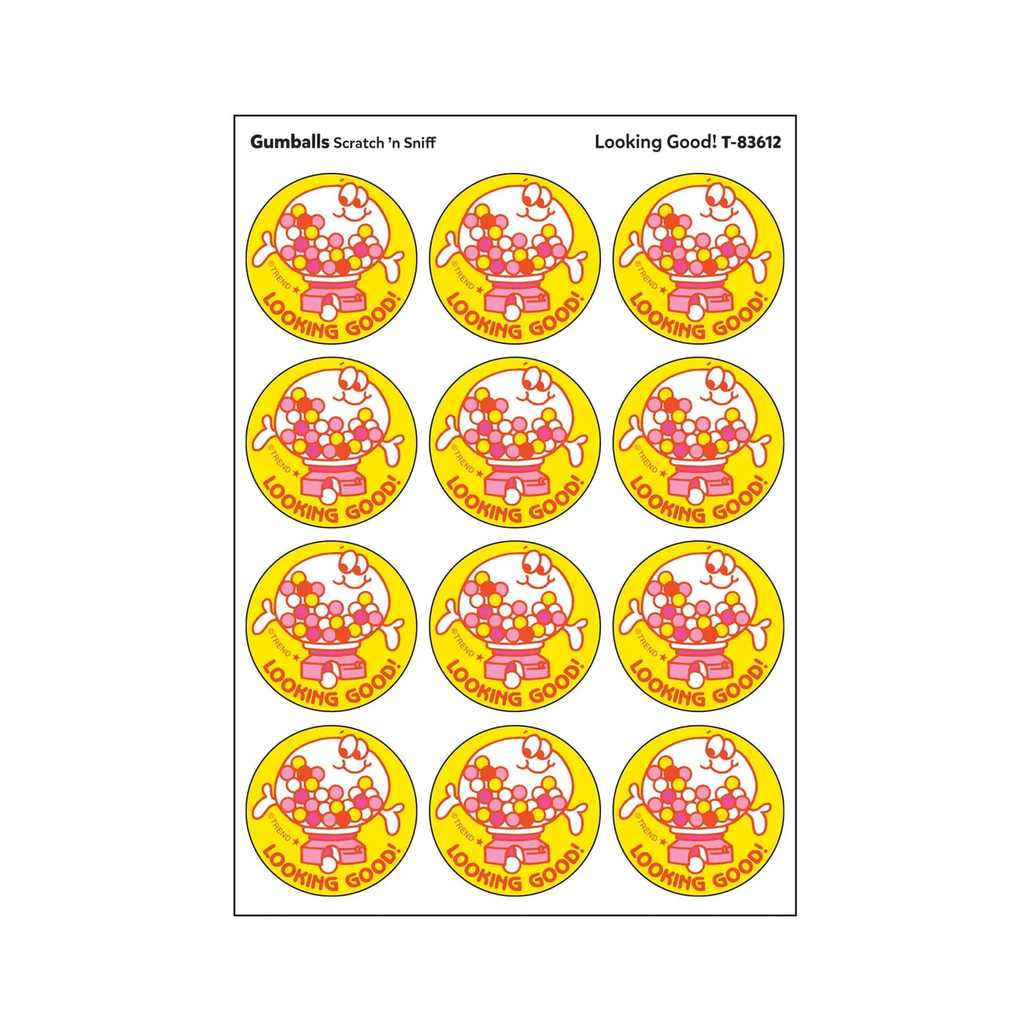 Trend Looking Good!/Gumballs Scented Stickers Pack of 24 Kia Day Design
