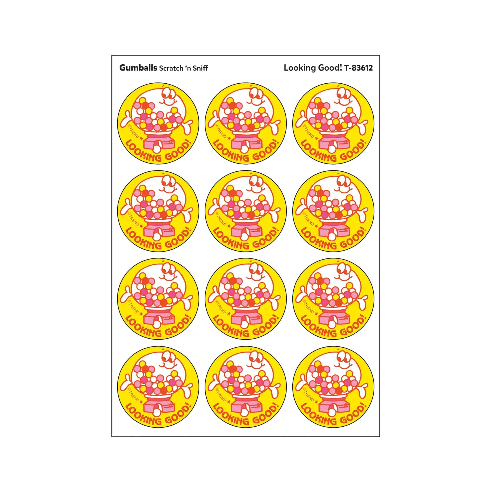 Trend Looking Good!/Gumballs Scented Stickers Pack of 24 Kia Day Design