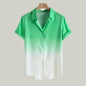 Gradient Color Casual Hawaiian Shirt - Kia Day Design