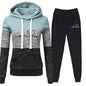 Casual Hoodie Sweat Suit Blue