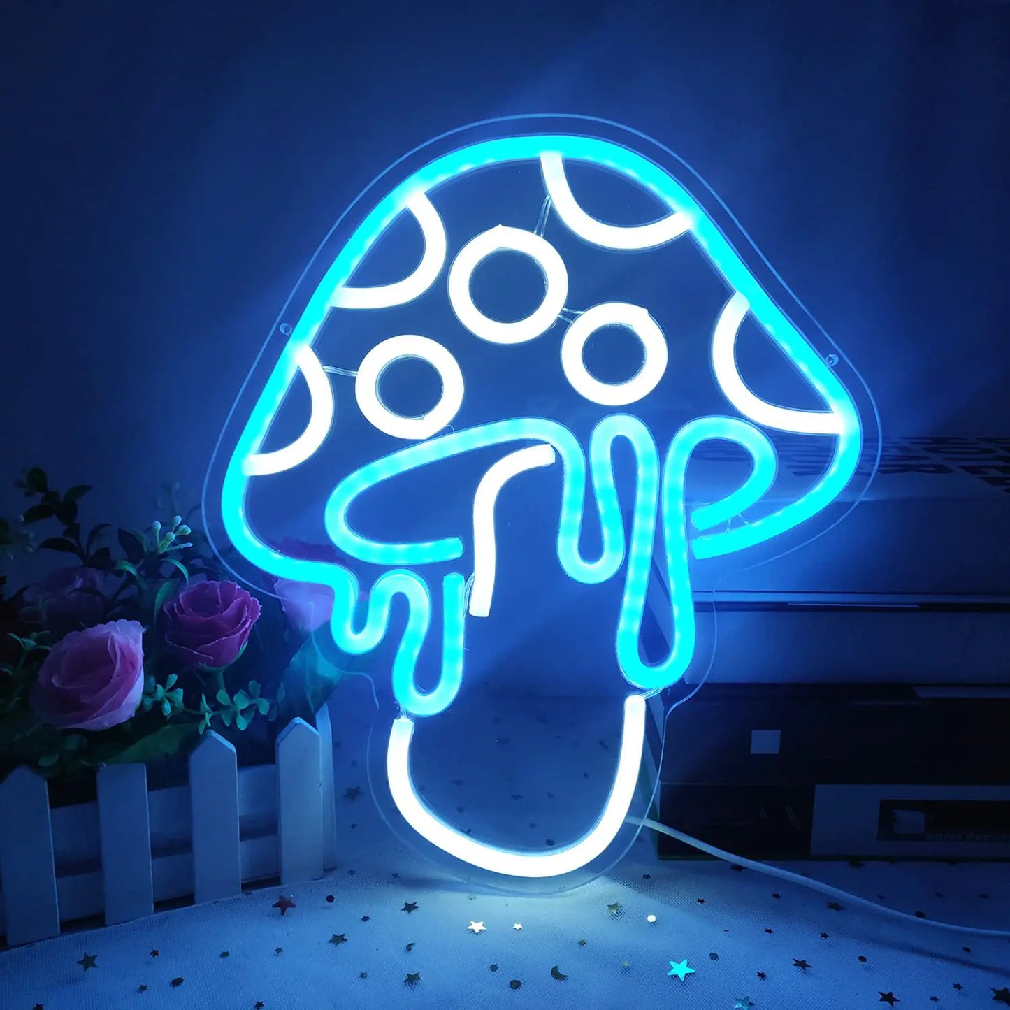 Neon Mushroom LED Sign
