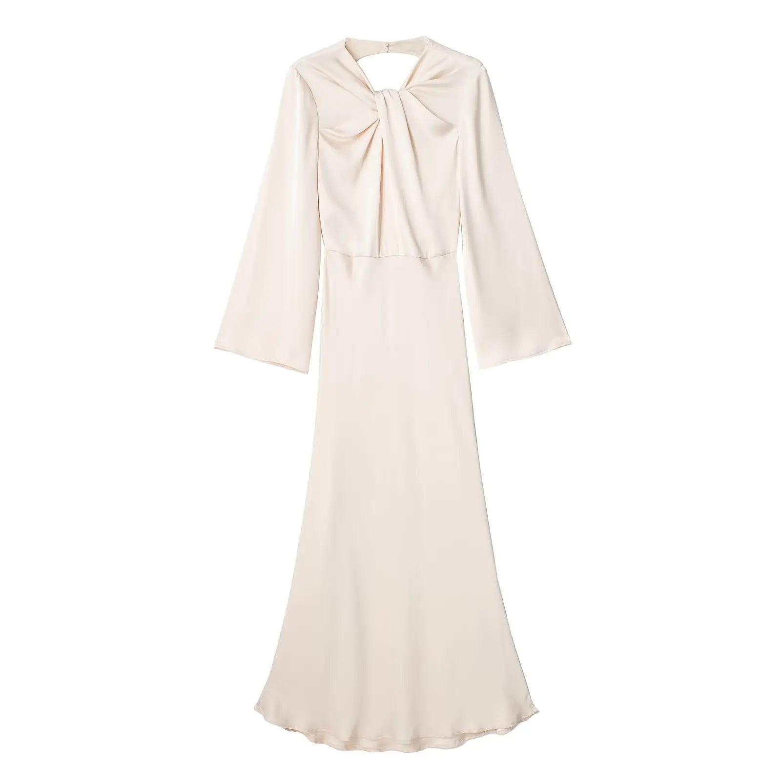 Spring Design Silk Satin Texture Dress Kia Day Design