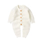 Winter Warm Knitted Baby Clothes White 3 Months Old